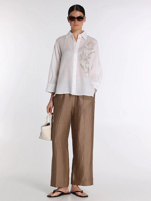 брюки TONET TO1611 цвет коричневый