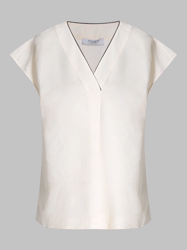топ TONET TO1740 цвет белый