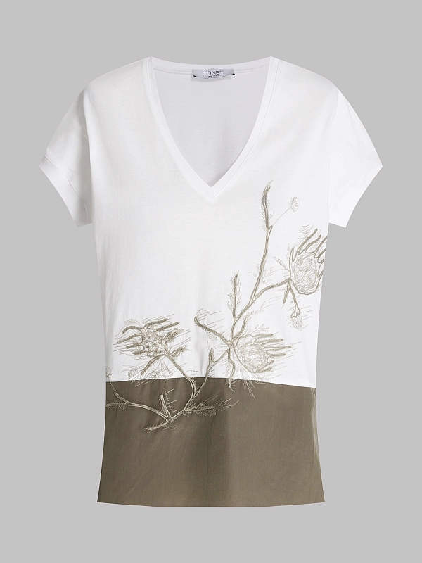 футболка TONET TO1924 цвет белый