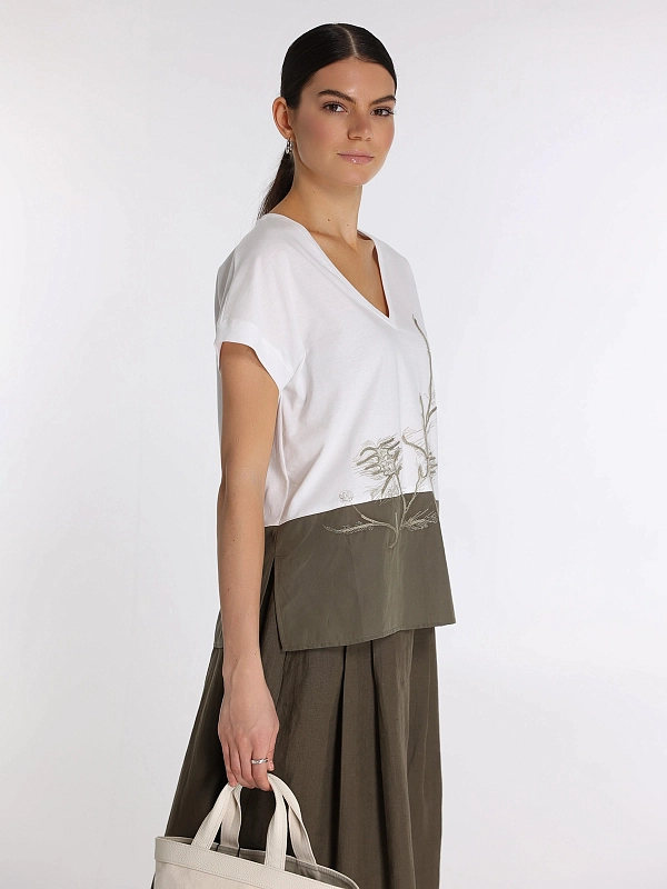 футболка TONET TO1924 цвет белый