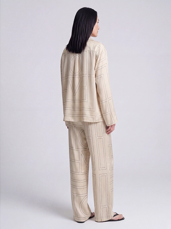 блузка TOTEME 213-755-707-926 цвет молочный