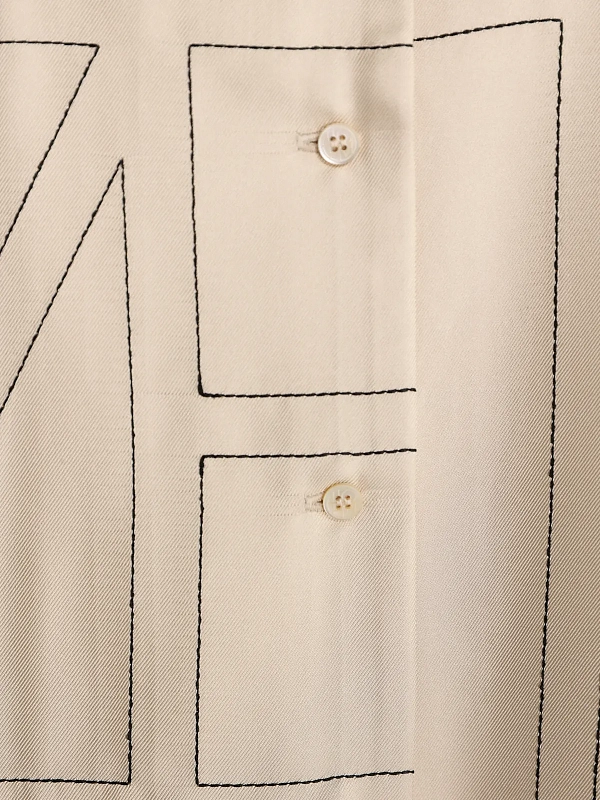 блузка TOTEME 213-755-707-926 цвет молочный