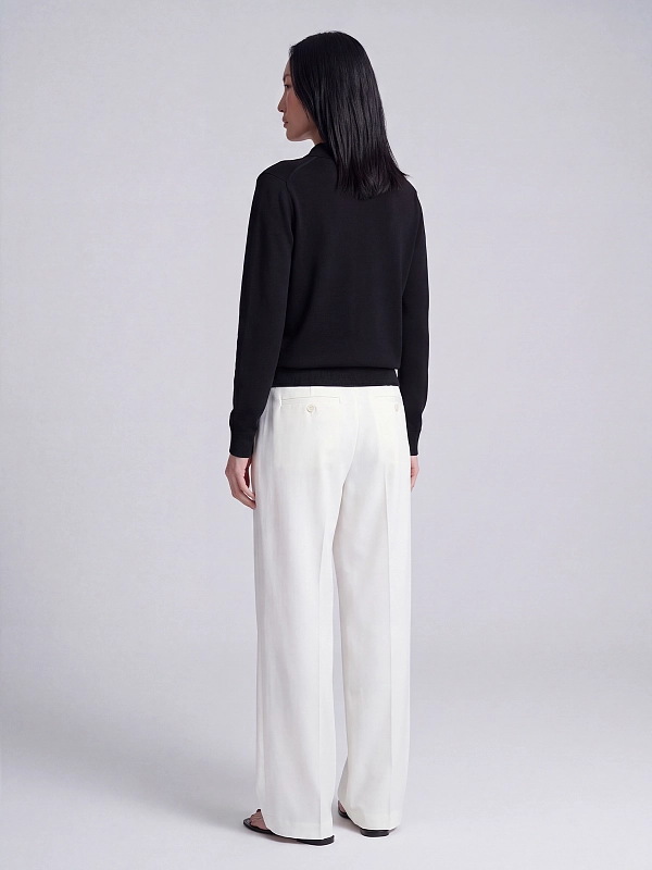 брюки TOTEME 242-WRB1641-FB0103-047 цвет белый