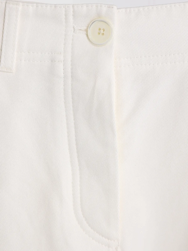 брюки TOTEME 242-WRB1641-FB0103-047 цвет белый