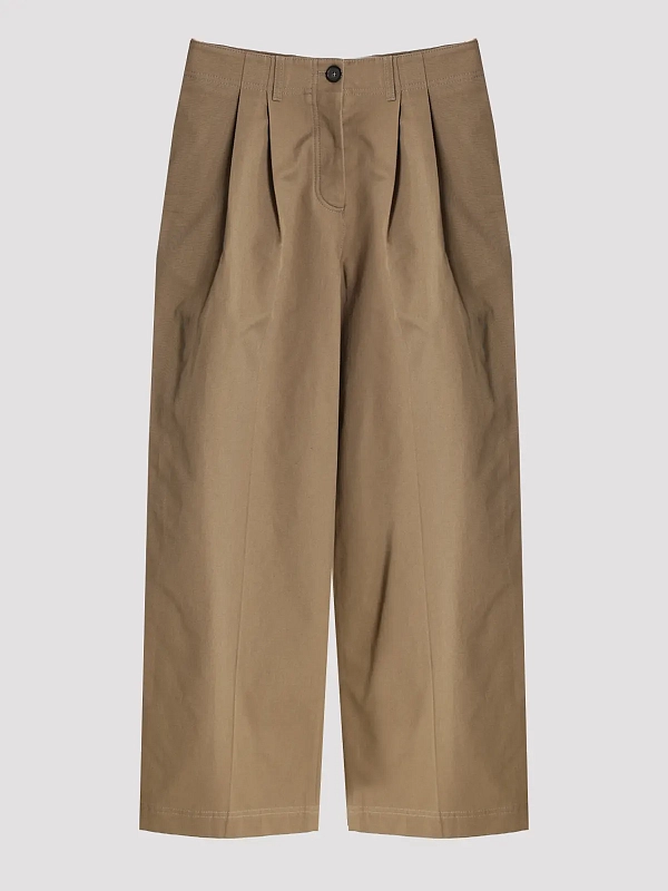 брюки TOTEME 242-WRB1641-FB0103-288 цвет коричневый