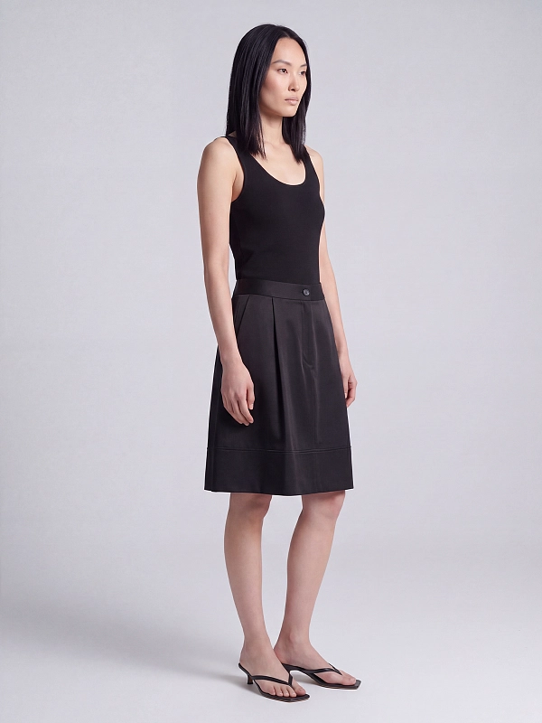 юбка TOTEME 252-WRB0275-FB0368-001 цвет черный