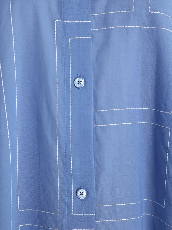 рубашка TOTEME 253-WRD0254-FB0239-276 цвет синий