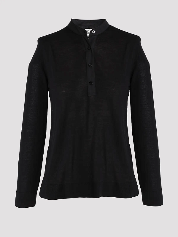 пуловер TOTEME 253-WRT0524-YA0190-001 цвет черный