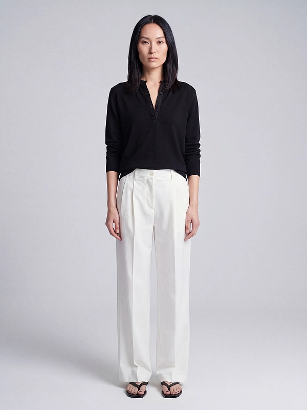 пуловер TOTEME 253-WRT0524-YA0190-001 цвет черный