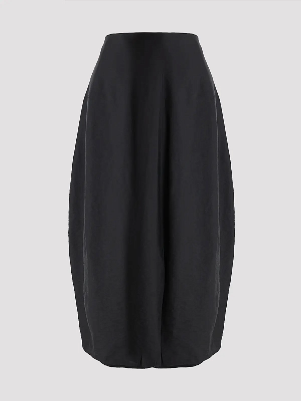 юбка TOTEME 262-WRB0454-FB0546-001 цвет черный