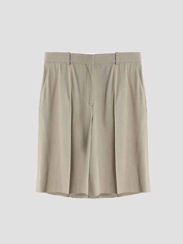 шорты TOTEME 262-WRB0455-FB0475-079 цвет бежево-серый