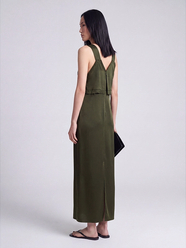 платье TOTEME 262-WRD0338-FB0526-123 цвет зеленый