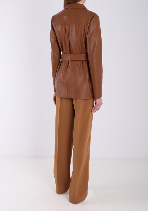 Max Mara жакет кожаный OSTE