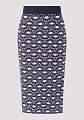 Max Mara Weekend юбка трикотажная MAGMA темно-синий