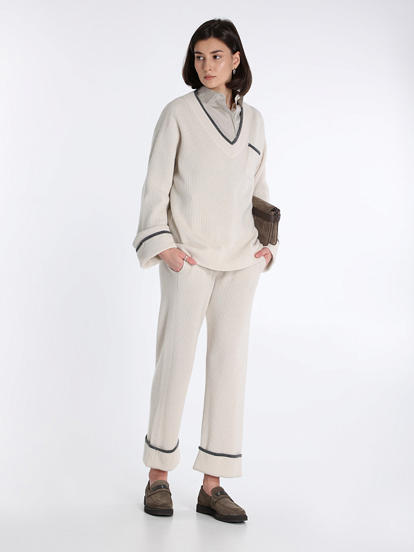 Brunello Cucinelli брюки трикотажные M12189499