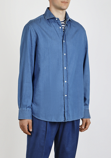 рубашка джинсовая Brunello Cucinelli MR6830627