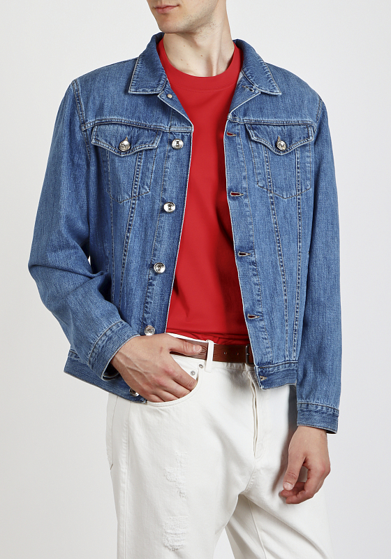 Brunello Cucinelli куртка джинсовая M0Z376844