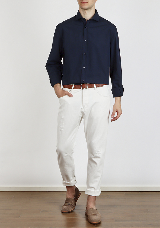 Brunello Cucinelli рубашка костюмная MH6310627