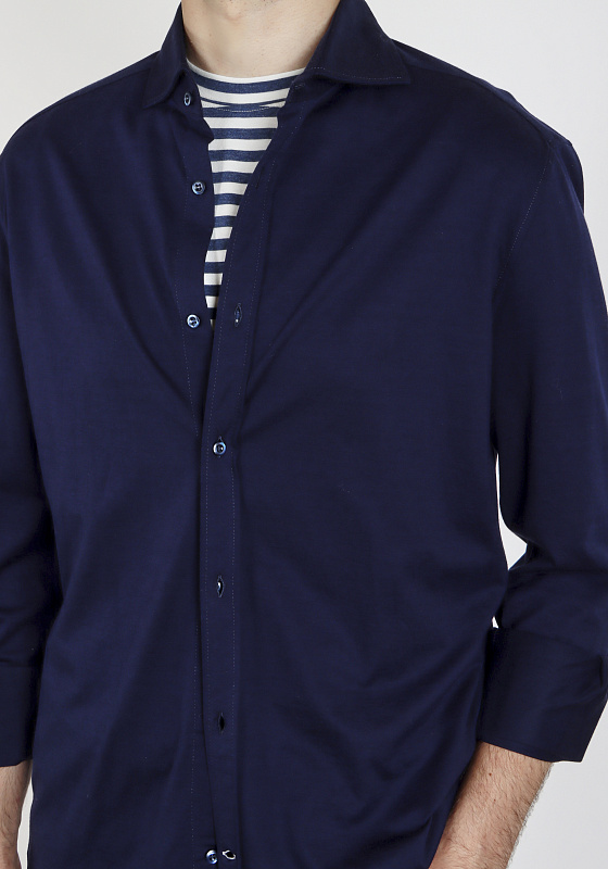 Brunello Cucinelli рубашка трикотажная MTS406686