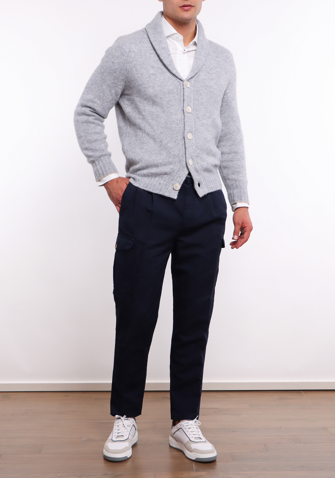 Кардиган Brunello Cucinelli MLP504006 цвет серый - купить в интернет ...
