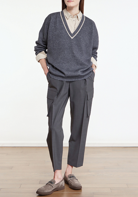 Brunello Cucinelli брюки карго MPW07P8312