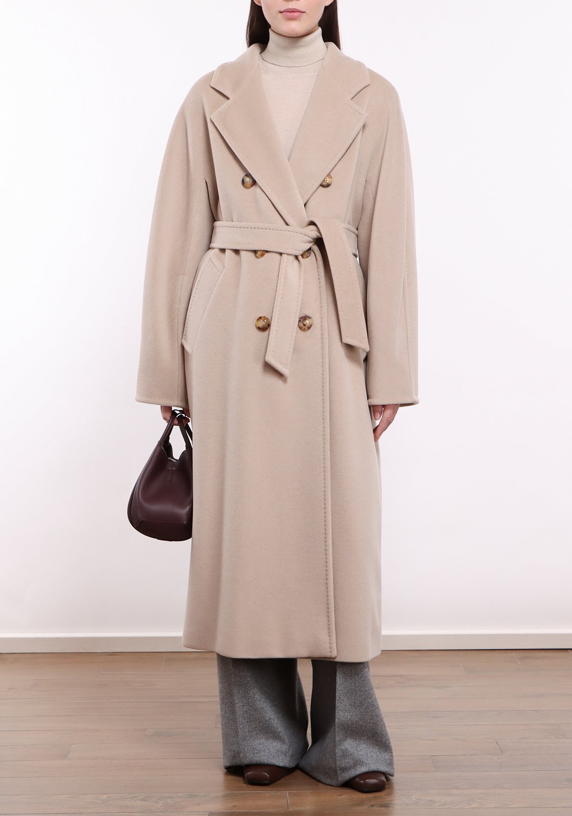 Пальто Max Mara MADAME цвет светло-бежевый - купить в интернет-магазине ...