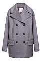 Max Mara пальто короткое MARTORA серый
