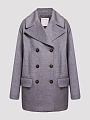 Max Mara пальто короткое MARTORA серый