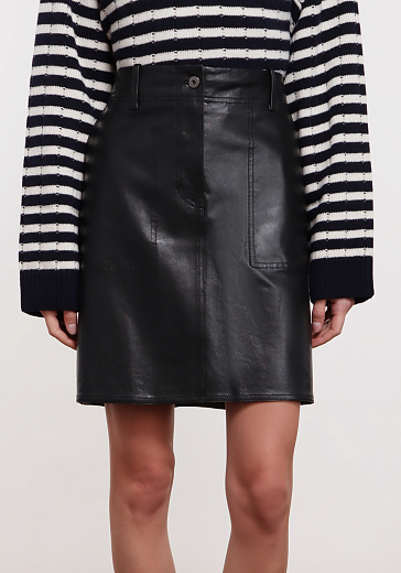юбка кожаная Max Mara Weekend DRY