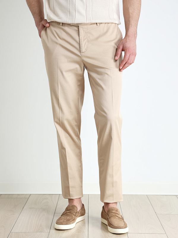 брюки Brunello Cucinelli M289LI1770 цвет песочный