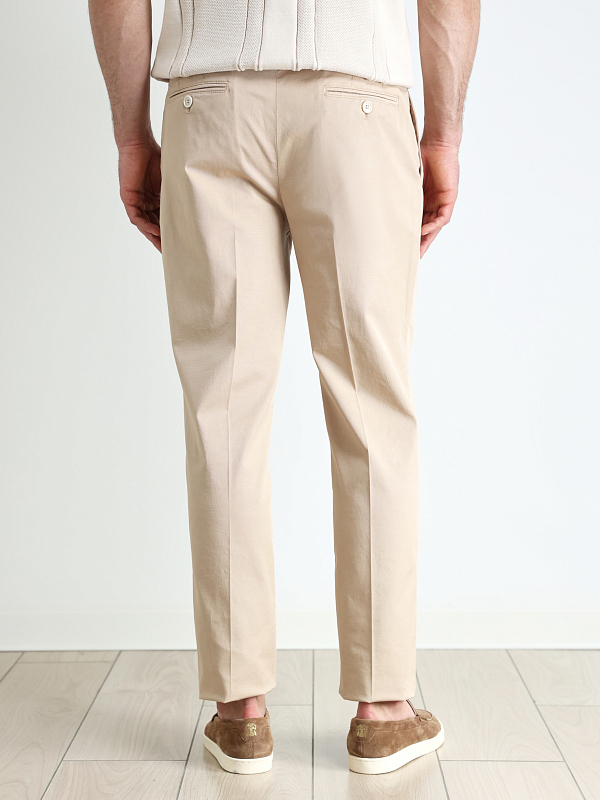 брюки Brunello Cucinelli M289LI1770 цвет песочный