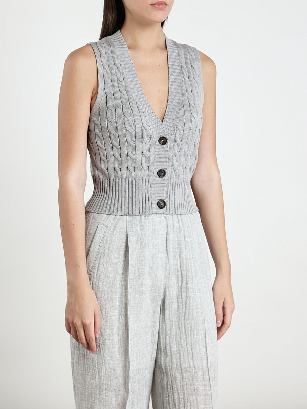 Brunello Cucinelli жилет трикотажный MDV797416