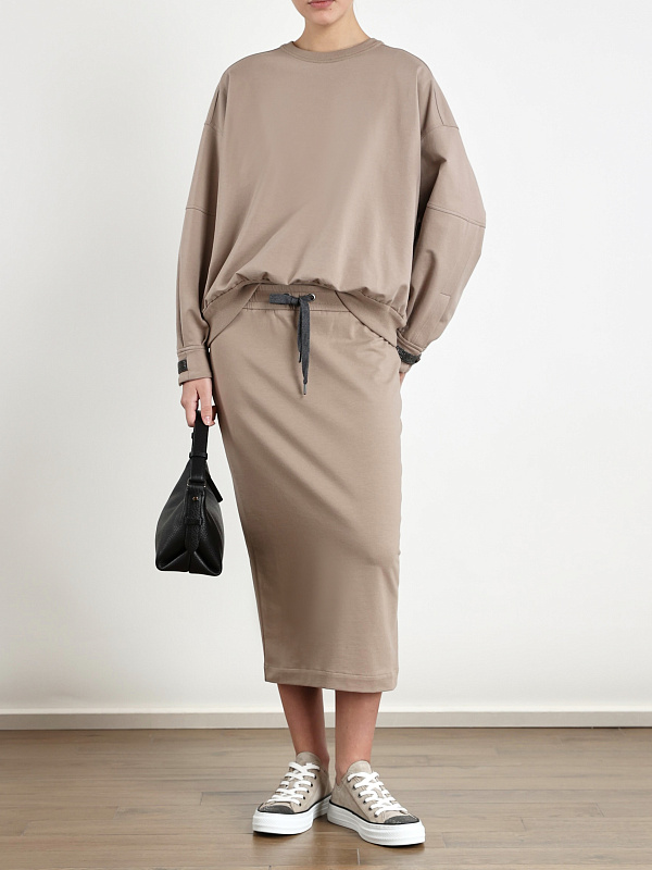 Brunello Cucinelli юбка спортивная MH827B1220