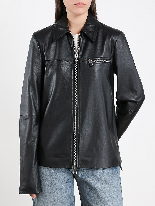 Max Mara жакет кожаный GEL