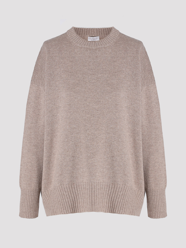 джемпер трикотажный Brunello Cucinelli M12723000 цвет бежевый
