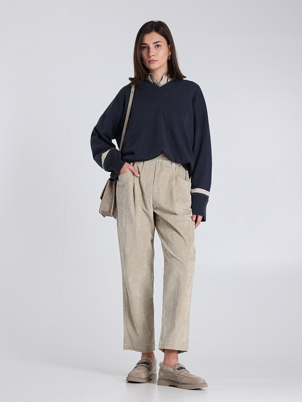 Brunello Cucinelli брюки вельветовые MD574P8773