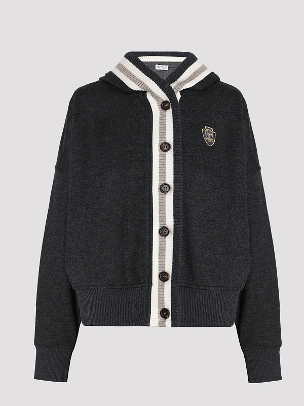 кардиган спортивный Brunello Cucinelli MD913VC206 цвет темно-серый