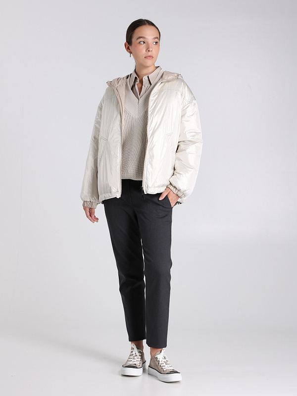 Brunello Cucinelli пуховик короткий ML1597861P