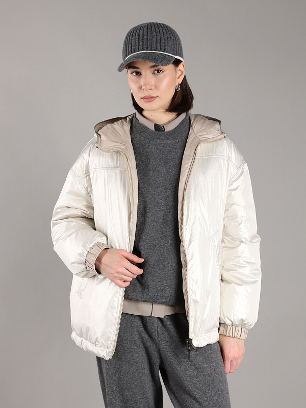 Brunello Cucinelli пуховик короткий ML1597861P