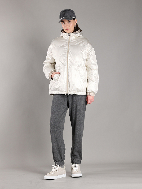 Brunello Cucinelli пуховик короткий ML1597861P