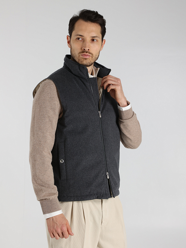 Brunello Cucinelli жилет пуховый MM4631776