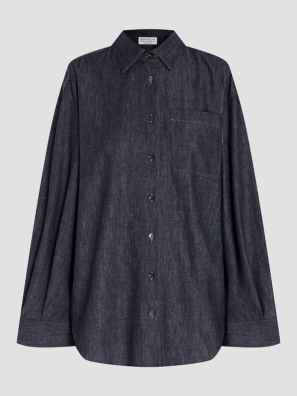 Brunello Cucinelli рубашка джинсовая MP782ML406