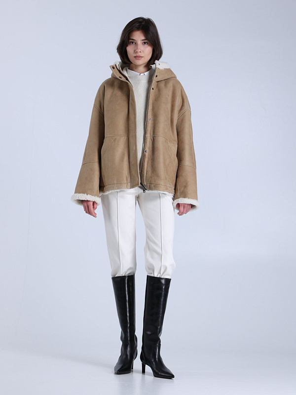 Brunello Cucinelli дубленка MPMCM7995