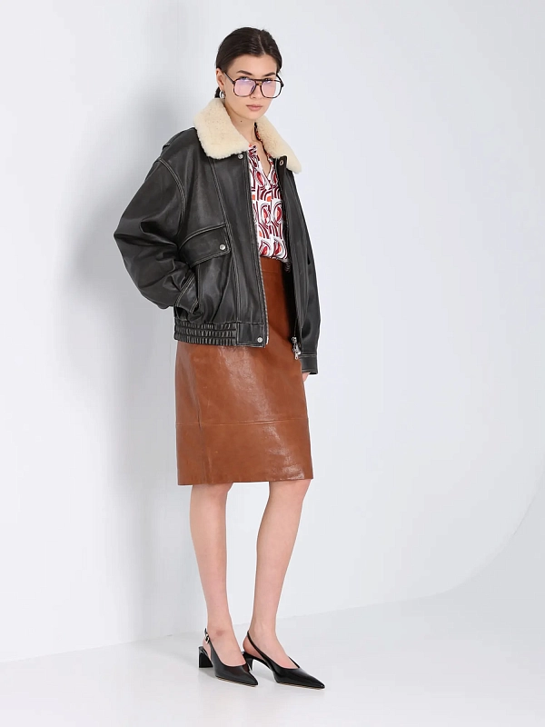 Dunst куртка кожаная UDJU4D126G3