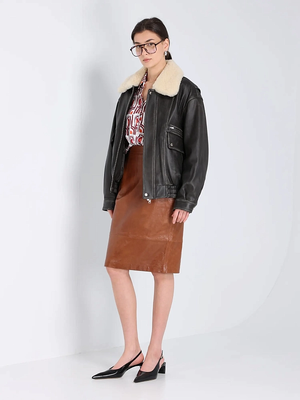 Dunst куртка кожаная UDJU4D126G3