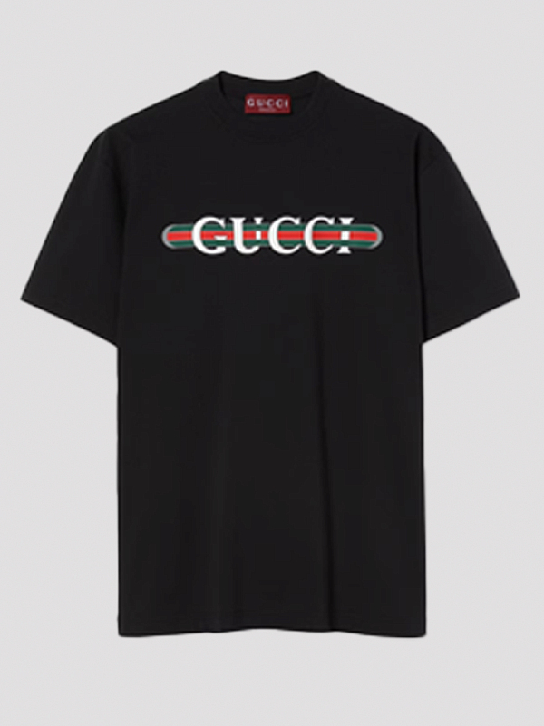 футболка Gucci 788093 цвет черный мульти