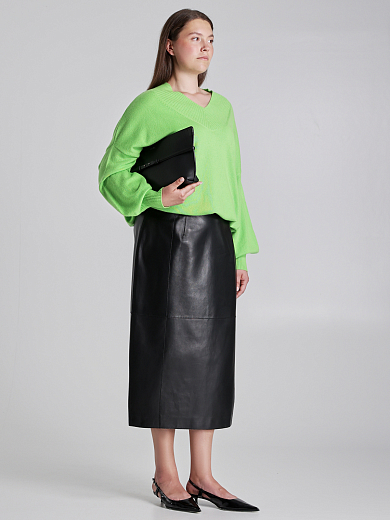 юбка кожаная Marina Rinaldi FOCE