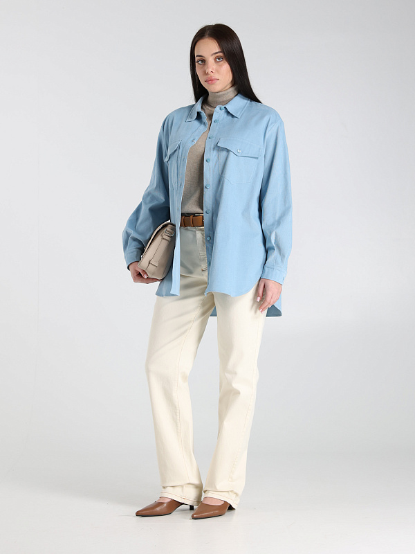 Marina Rinaldi рубашка вельветовая OTTICO