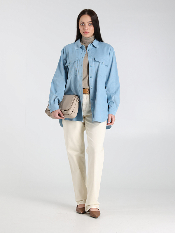 Marina Rinaldi рубашка вельветовая OTTICO