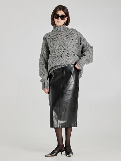 юбка кожаная Max Mara BAIRO